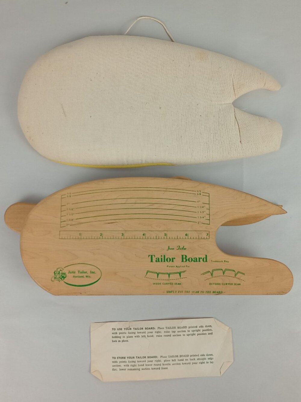 VTG June Tailor Inc. Tailor Board Seamstress‎ Folding Pressing Board With Cover